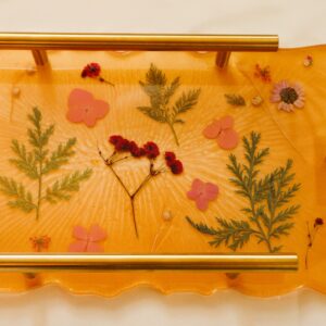 Golden Bloom Tray