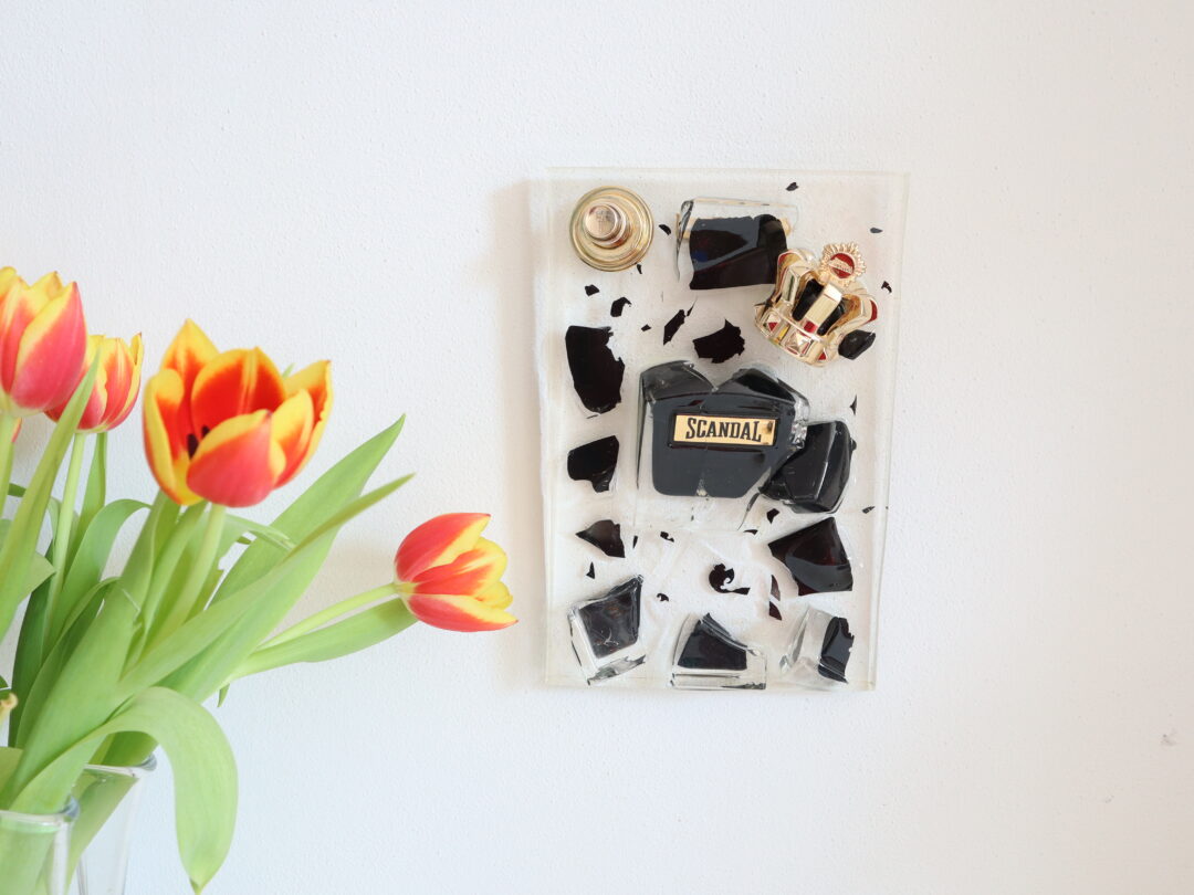 Luxury Perfume Epoxy Resin Wall Art - Handmade Abstract Statement Decor