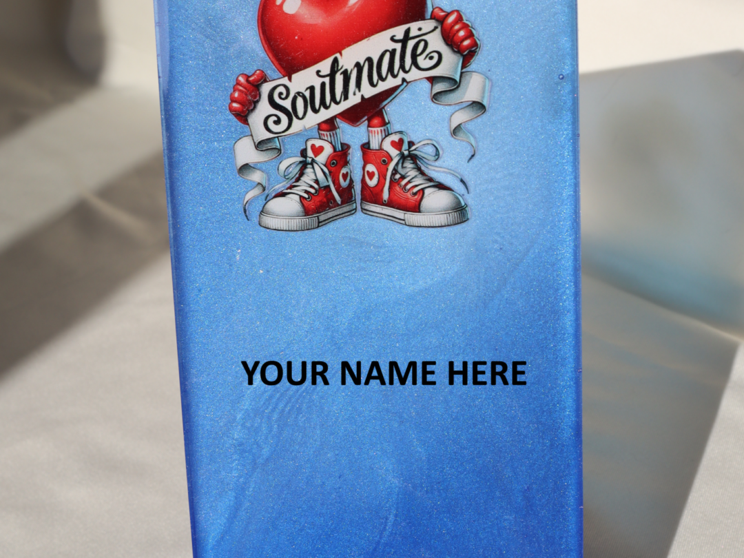 Soulmate Epoxy Resin Phone Holder - Handmade Romantic Smartphone Desk Stand