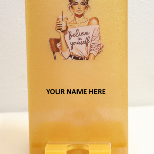 Golden Glow – Personalized Phone Holder