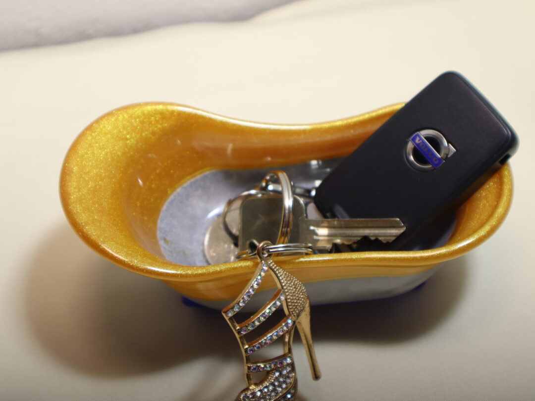 Royal Horizon Epoxy Resin Decor Accent - Handmade Desk and Home Decor