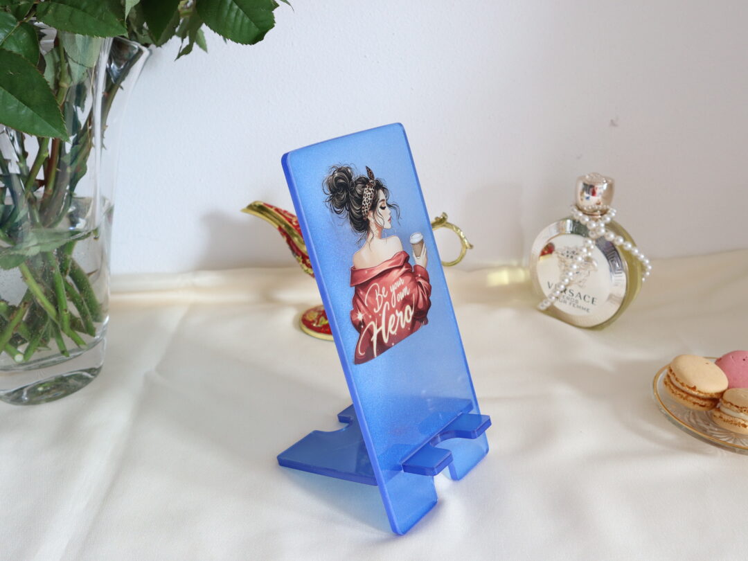 Be Your Own Hero – Handmade Epoxy Resin Phone Holder