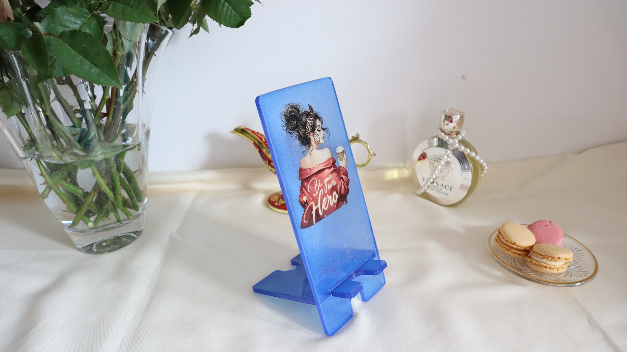 Be Your Own Hero – Handmade Epoxy Resin Phone Holder