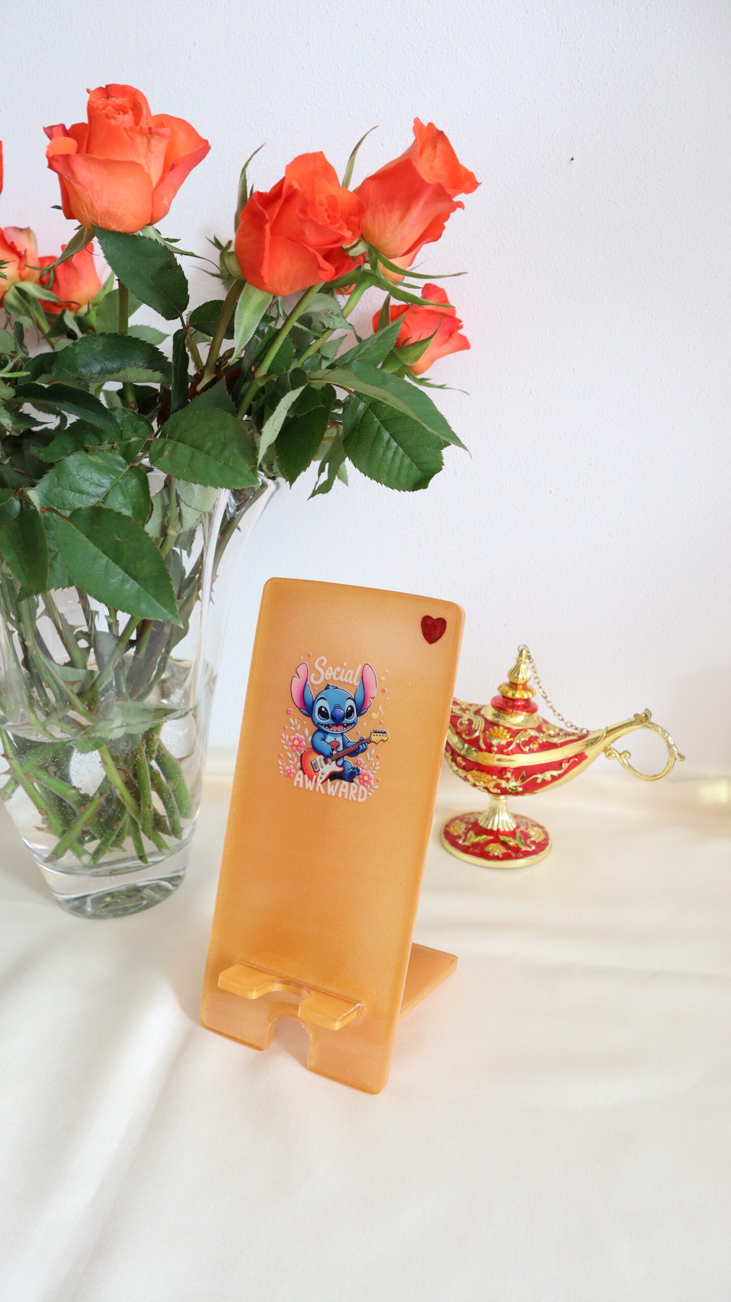 Socially Awkward – Handmade Epoxy Resin Phone Holder
