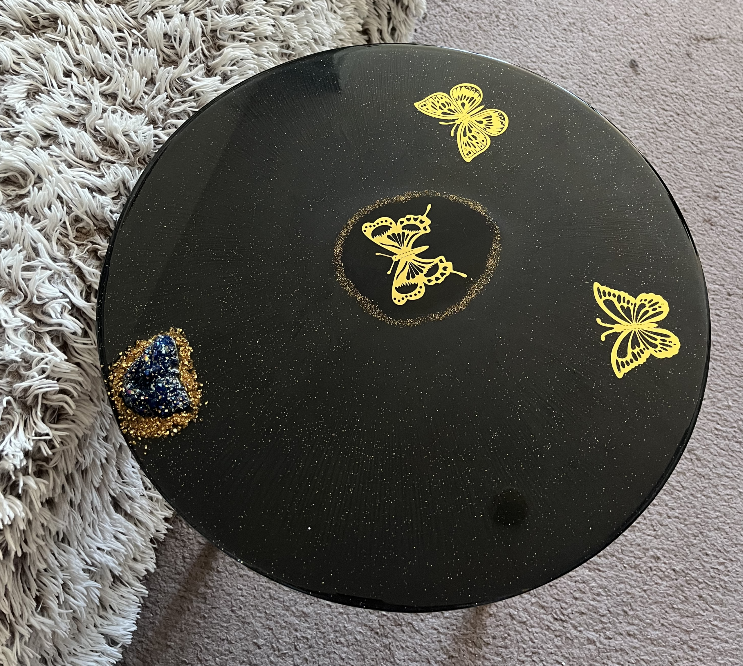 Golden Whisper Table - Handmade Epoxy Resin Table - Image 6