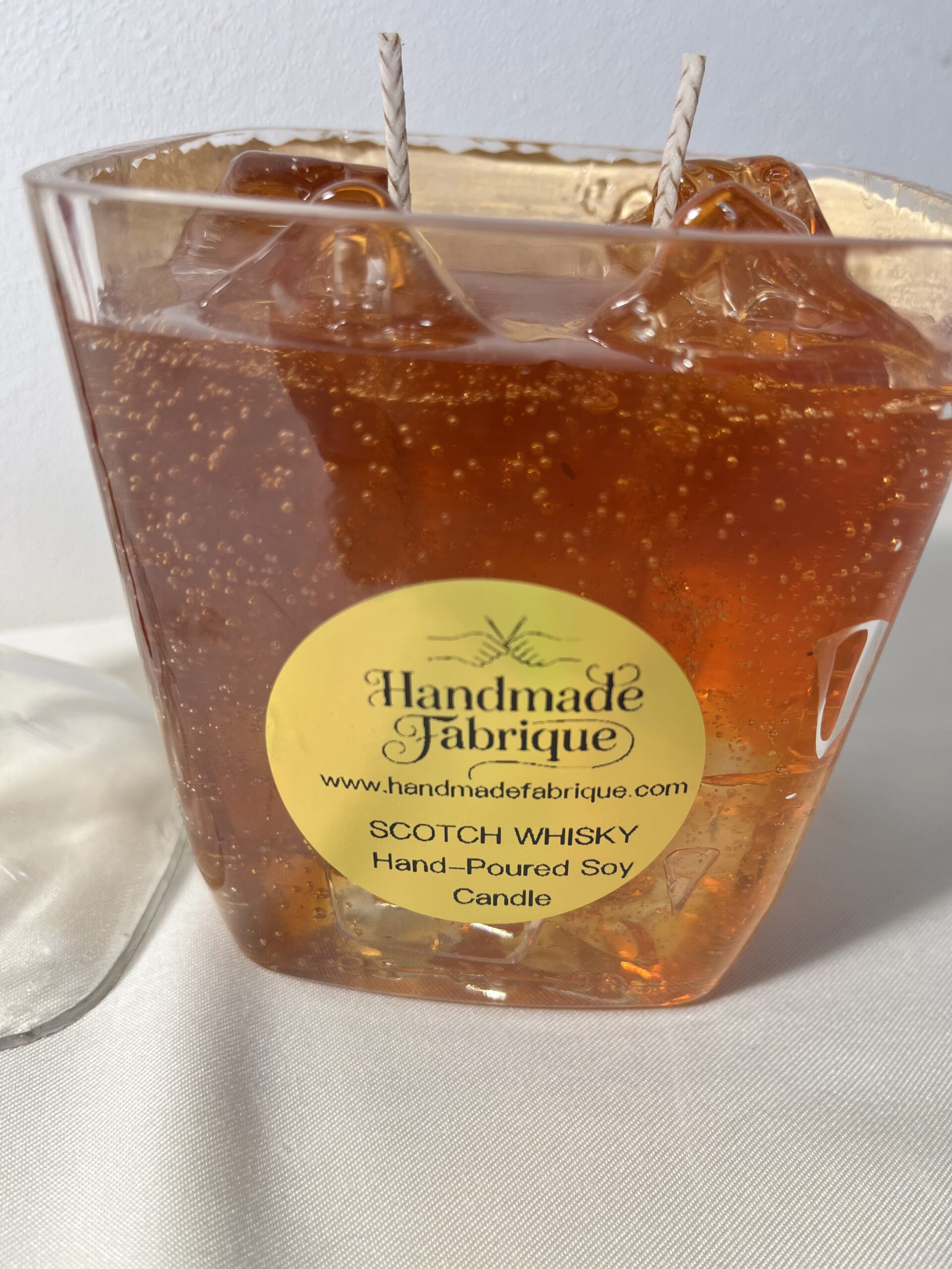 Maker's Mark Amber Glow - Handmade Decorative Candle - Image 4